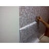 Revestimento autocolante estampa de pastilha  cinza- Adesivo para aplicação sobre azulejos ou paredes
